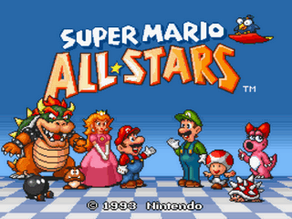 Super Mario All-Stars (smb3 hack) Title Screen